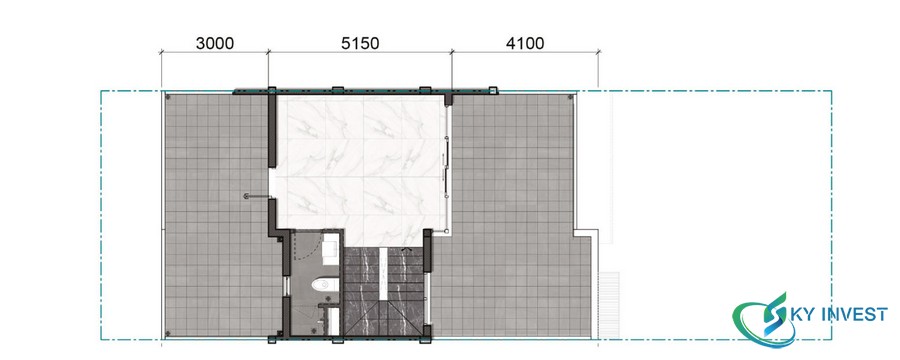 Thiết kế tầng 3 Nhà phố vườn mẫu 2 dự án Izumi City