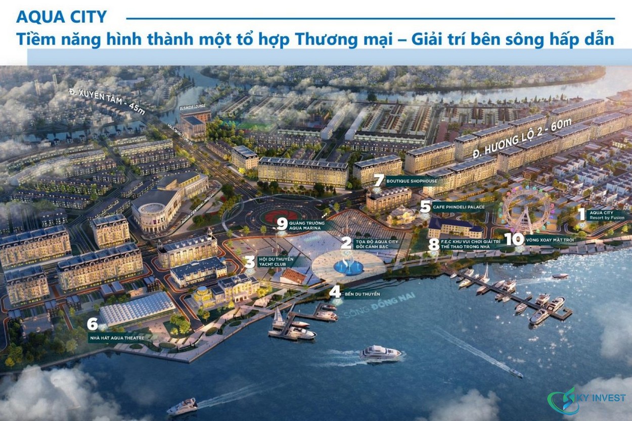 Sun Habor 1 dự án Aqua City - Tiềm năng hình thành một tổ hợp thương mại - Giải trí bên sông hấp dẫn