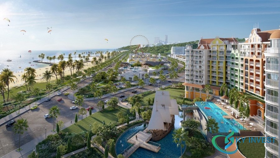 Phối cảnh NovaWorld Phan Thiet – dự án được định hướng trở thành “siêu thành phố biển – du lịch – sức khỏe”.