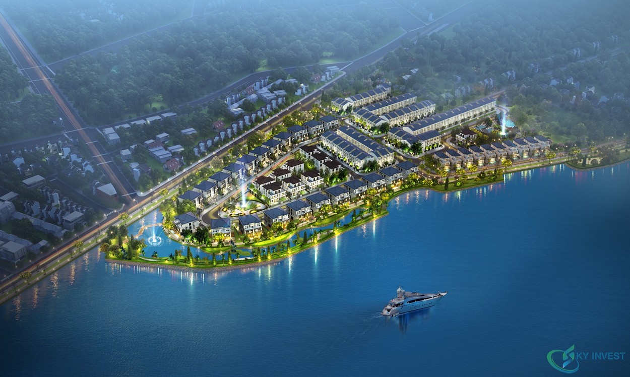 Khu đô thị sinh thái khép kín Palm Marina rộng 7,4 ha nằm trên bán đảo Tam Đa