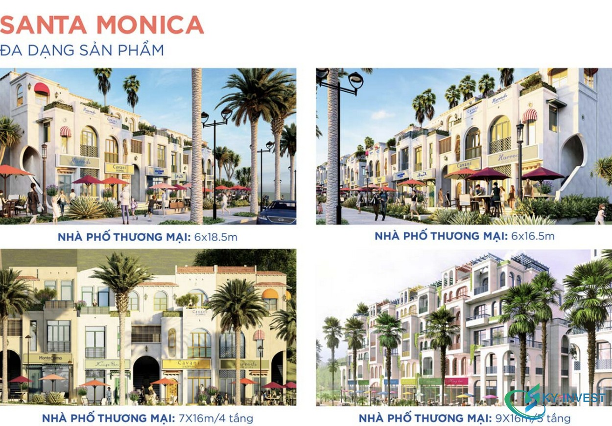 Santa Monica - Đa dạng sản phẩm
