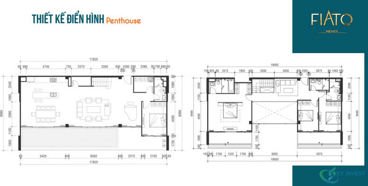 Thiết kế chi tiết Penthouse dự án Fiato Premier