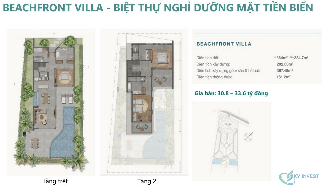 Thiết kế Beachfront Villa dự án Ixora Hồ Tràm By Fusion