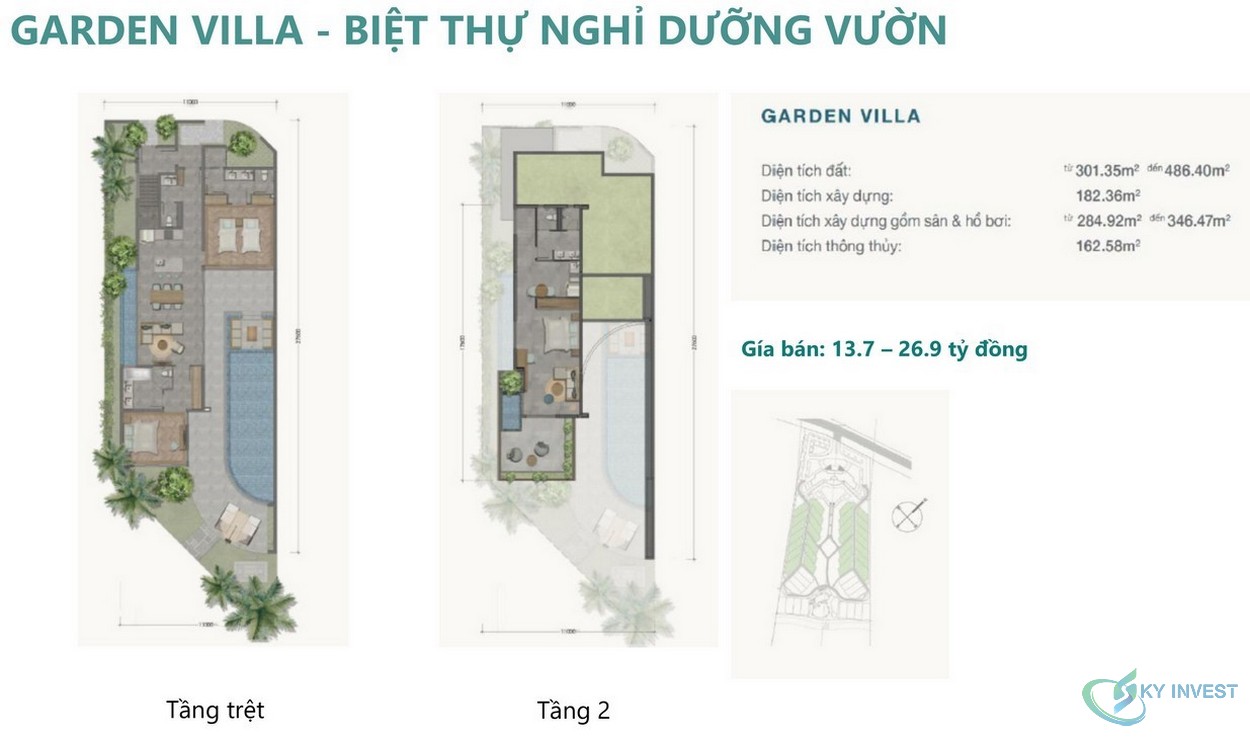 Thiết kế Garden Villa dự án Ixora Hồ Tràm By Fusion
