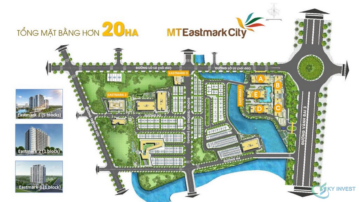 Mặt bằng tổng thể dự án MT Eastmark City 