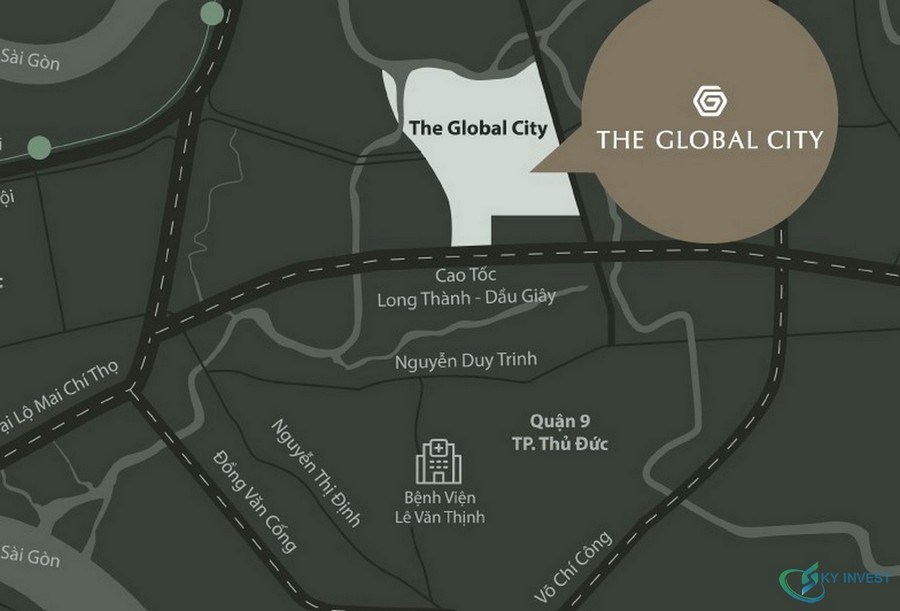 Vị trí dự án khu đô thị The Global City