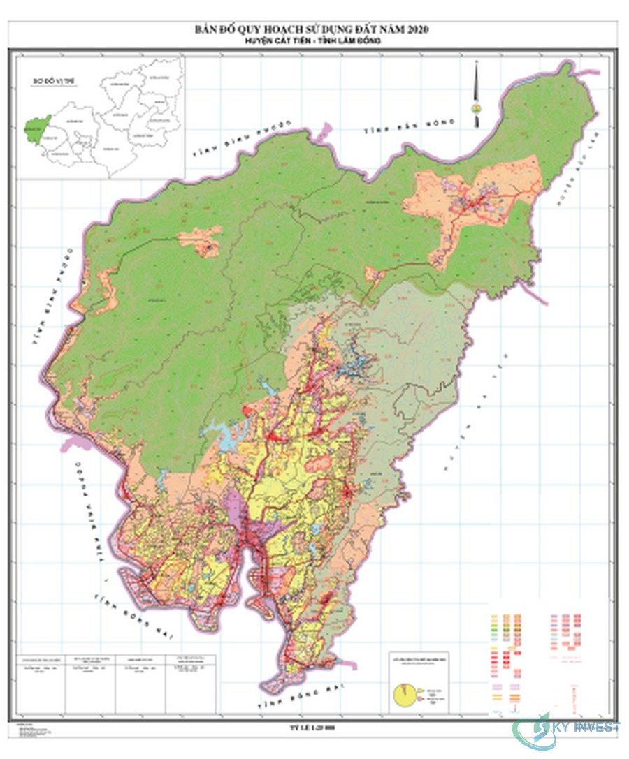 Bản đồ quy hoạch sử dụng đất huyện Cát Tiên, Lâm Đồng