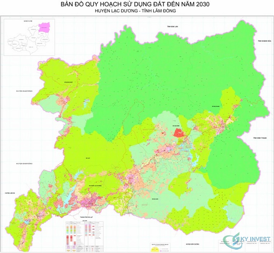Bản đồ quy hoạch huyện Lạc Dương, Lâm Đồng cập nhật mới nhất