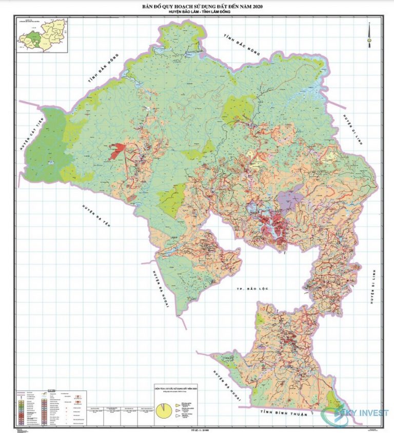 Bản đồ quy hoạch sử dụng đất huyện Bảo Lâm, Lâm Đồng