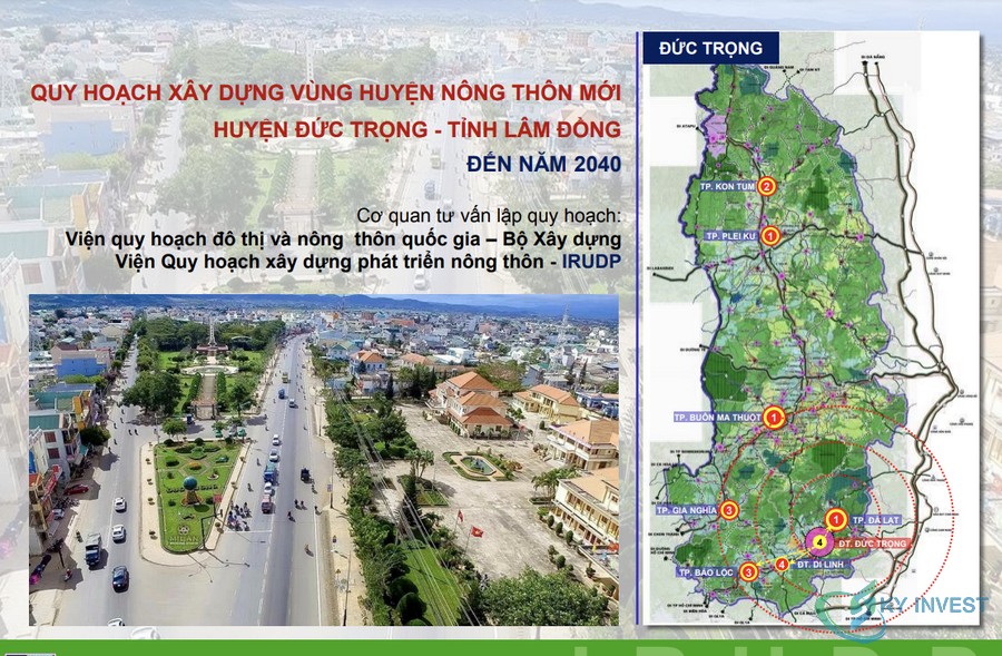 Bản đồ quy hoạch xây dựng huyện Đức Trọng, tỉnh Lâm Đồng năm 2020