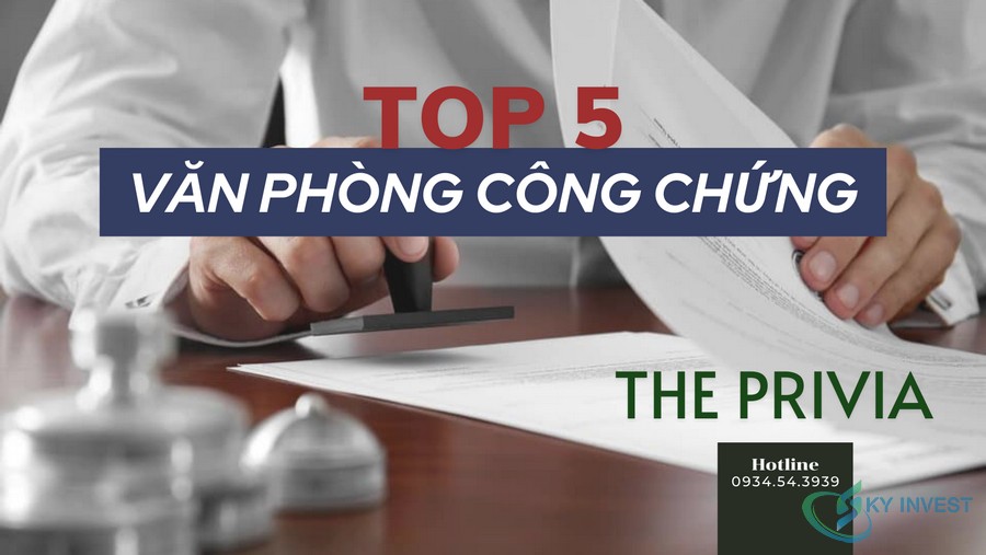 Danh sách văn phòng công chứng chất lượng tại Bình Tân dành cho dự án The Privia Khang Điền