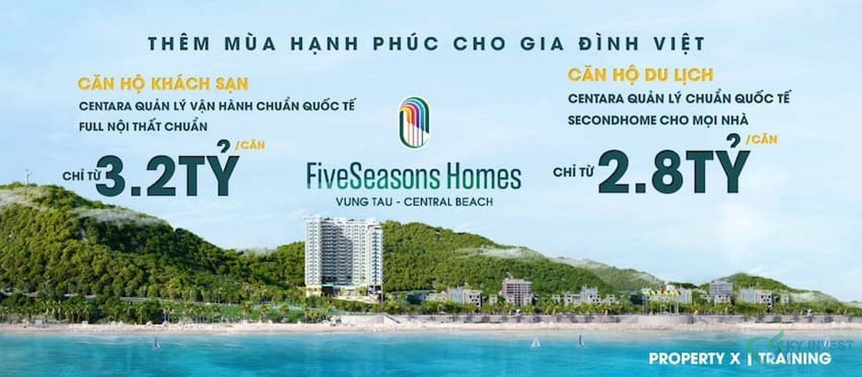 Giá bán căn hộ Five Seasons Homes Vũng Tàu