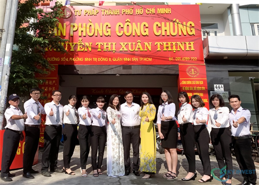 Văn phòng Công chứng Nguyễn Thị Xuân Thịnh quận Bình Tân dành cho dự án The Privia Khang Điền