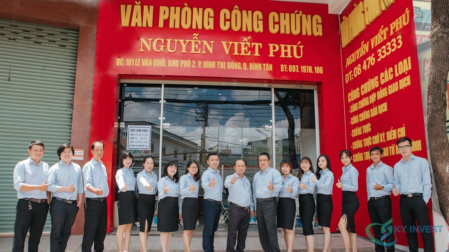 Văn phòng Công chứng Nguyễn Viết Phú quận Bình Tân dành cho dự án The Privia Khang Điền