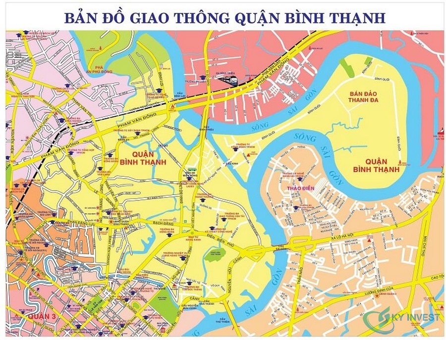Bản đồ giao thông quận Bình Thạnh 