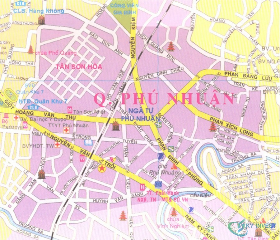 Bản đồ hành chính quận Phú Nhuận