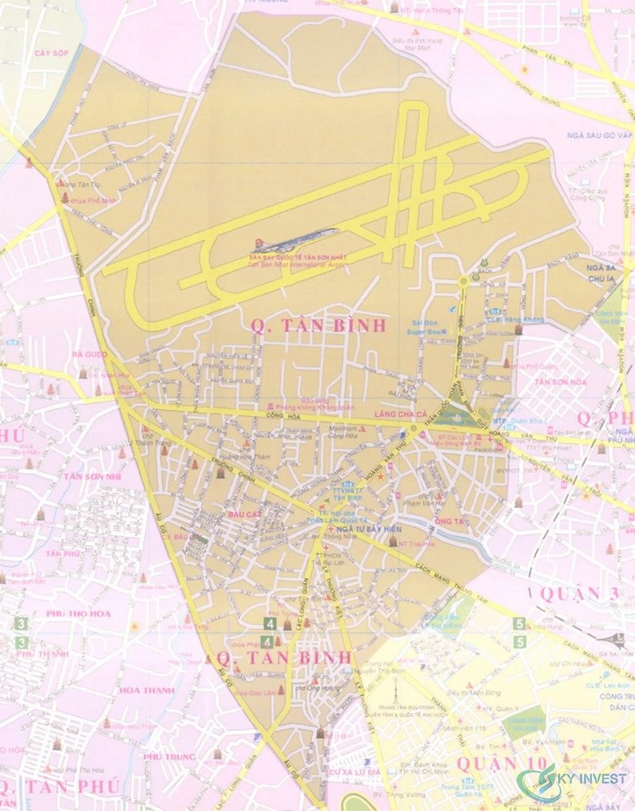 Bản đồ quy hoạch Quận Tân Bình, bản đồ hành chính Quận Tân Bình mới nhất 