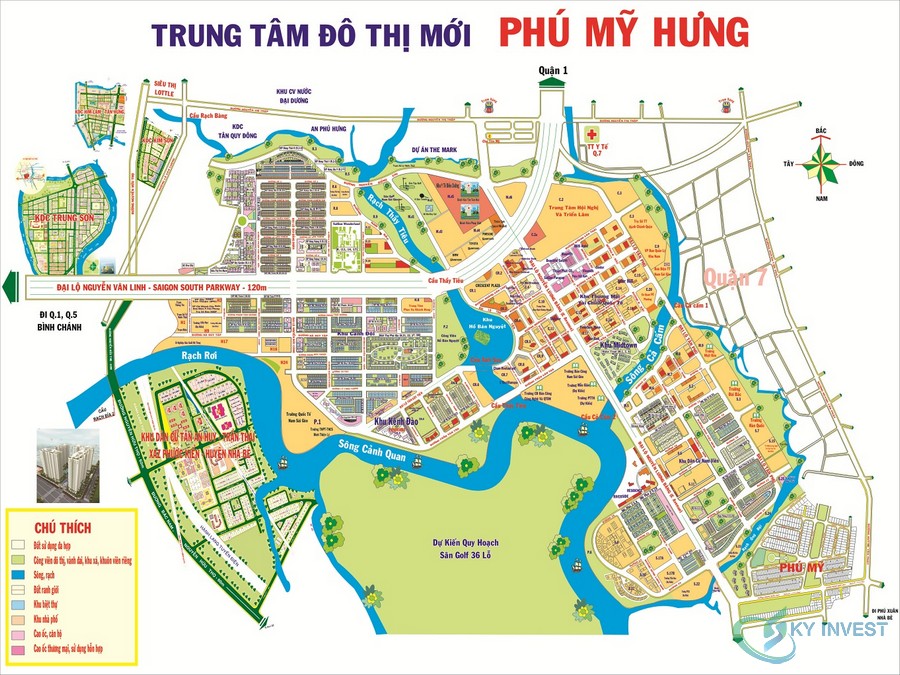 Bản đồ phường Tân Phong quận 7