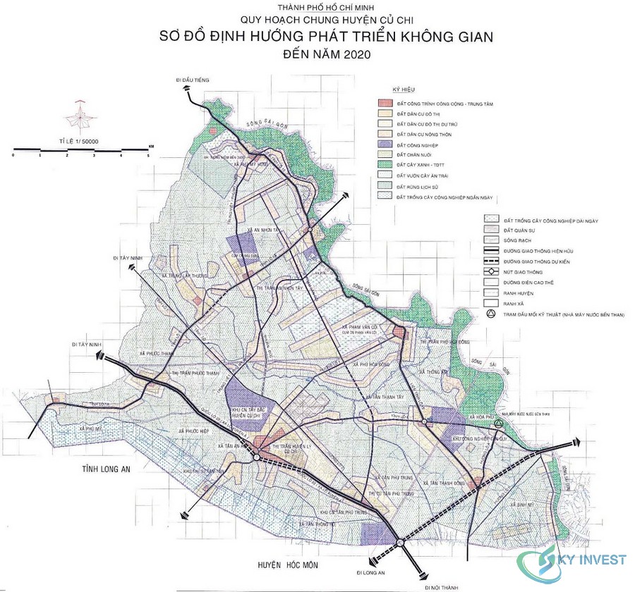 Bản đồ quy hoạch chung huyện Củ Chi