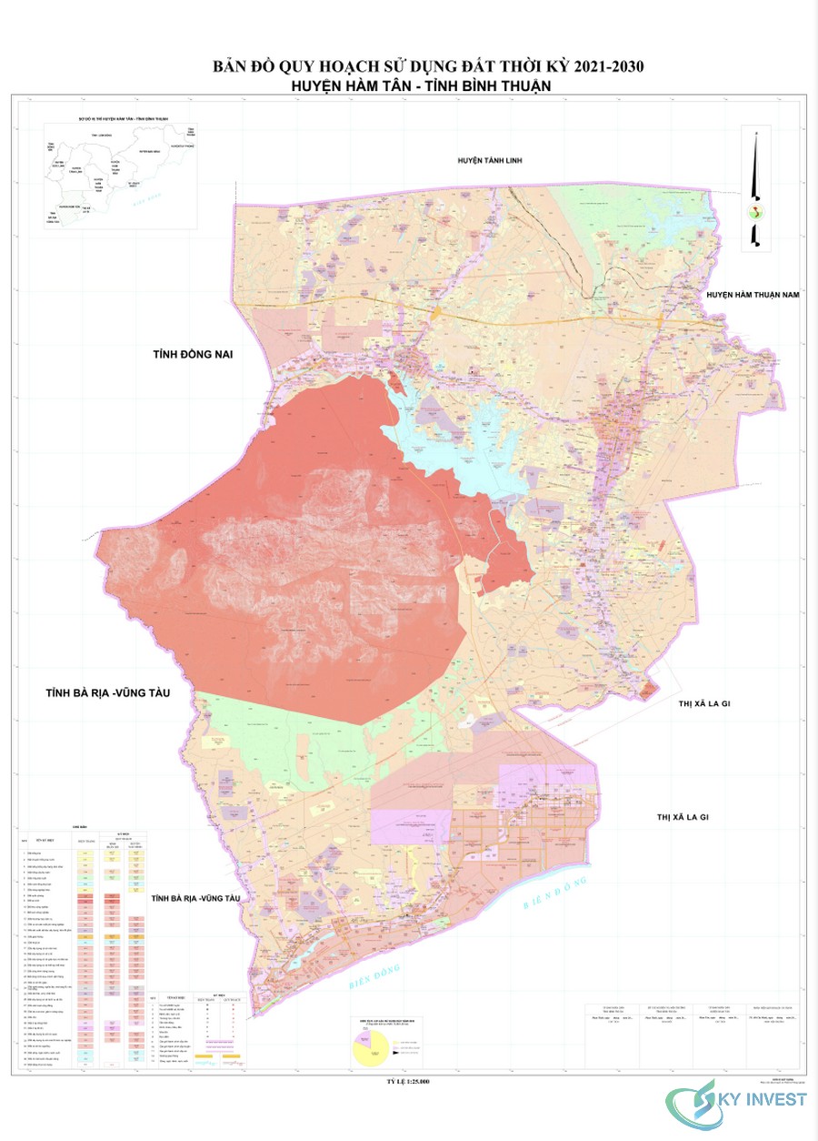Bản đồ quy hoạch huyện Hàm Tân, Bình Thuận năm 2021 - 2030