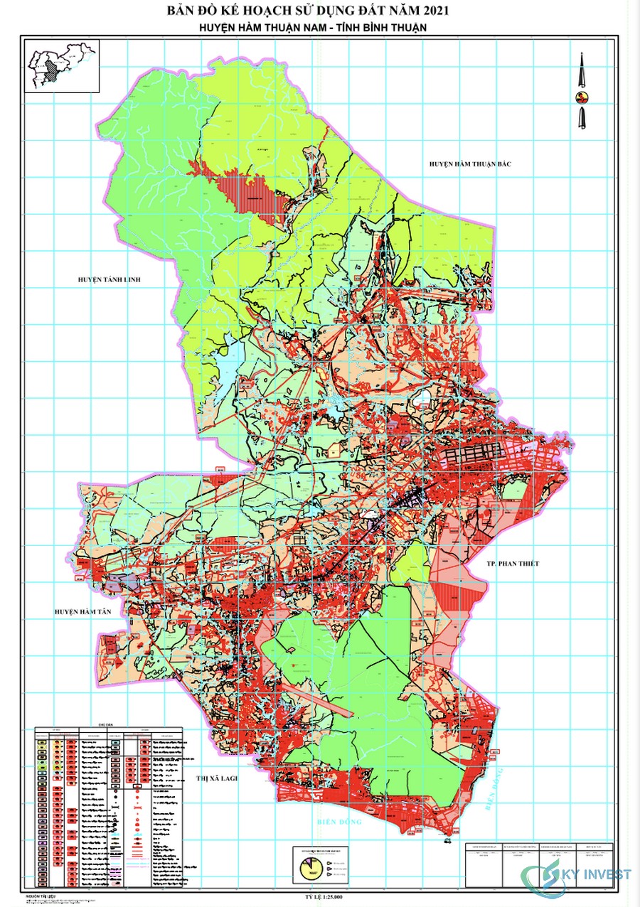 Bản đồ quy hoạch huyện Hàm Thuận Nam, Bình Thuận cập nhật mới nhất 