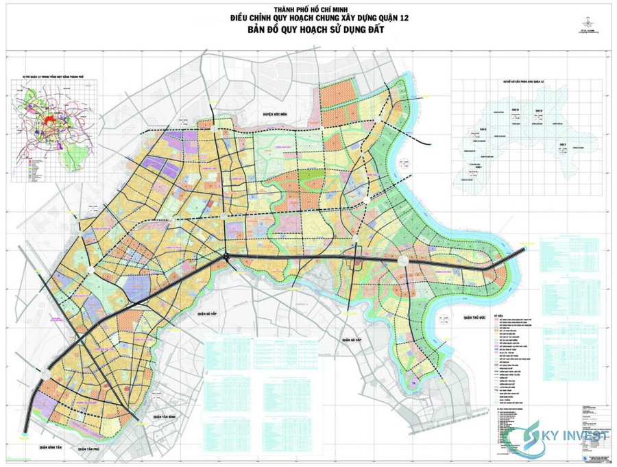 Bản đồ quy hoạch sử dụng đất quận 12