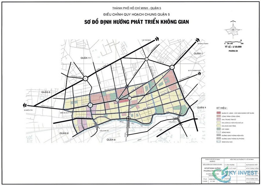 Bản đồ quy hoạch định hướng phát triển không gian quận 5