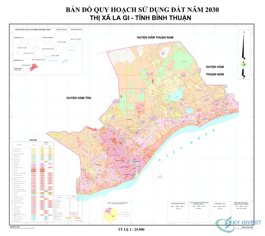 Bản đồ quy hoạch Thị xã La Gi, Bình Thuận cập nhật mới nhất