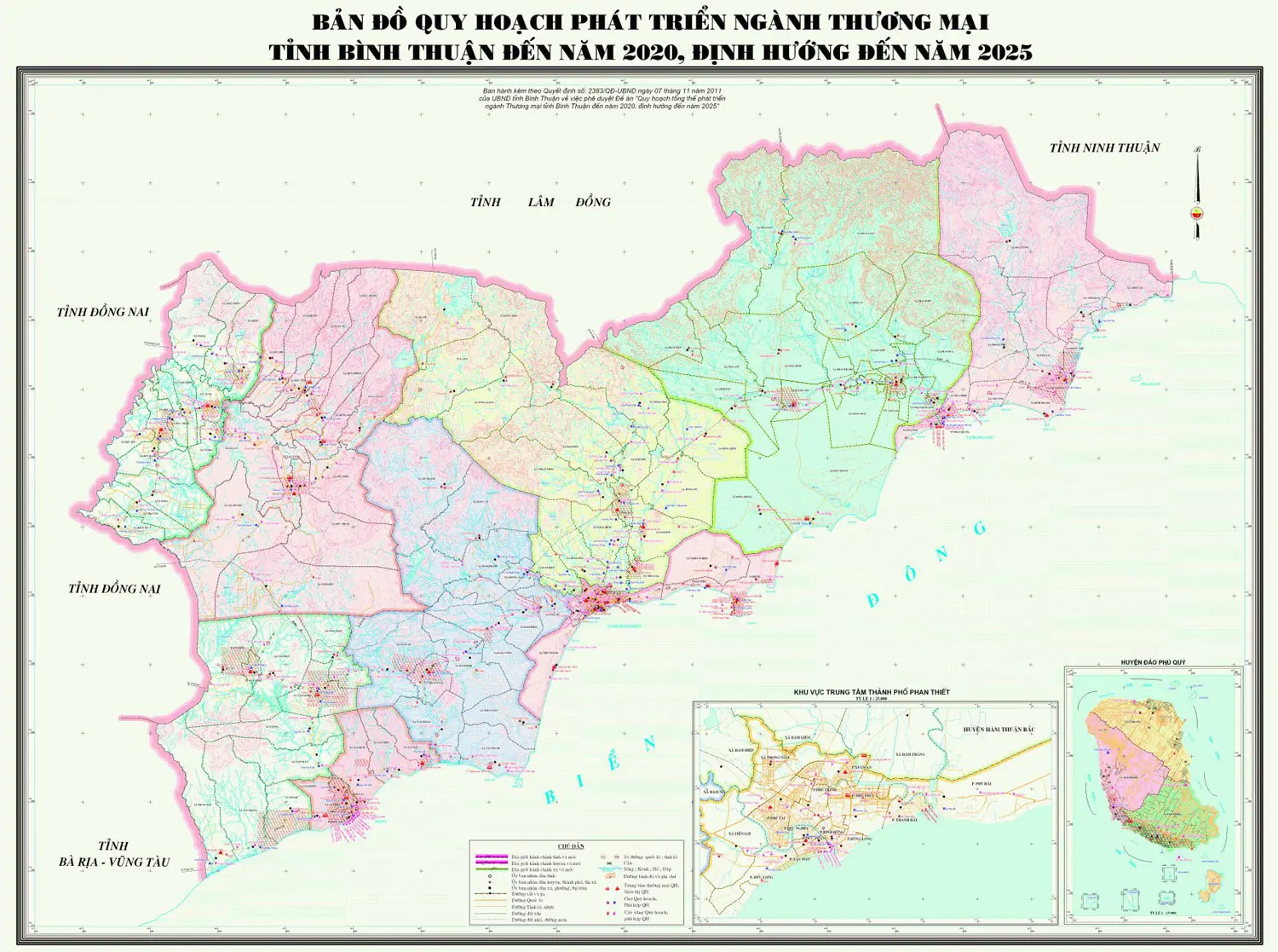 Bản đồ quy hoạch tỉnh Bình Thuận cập nhật mới nhất