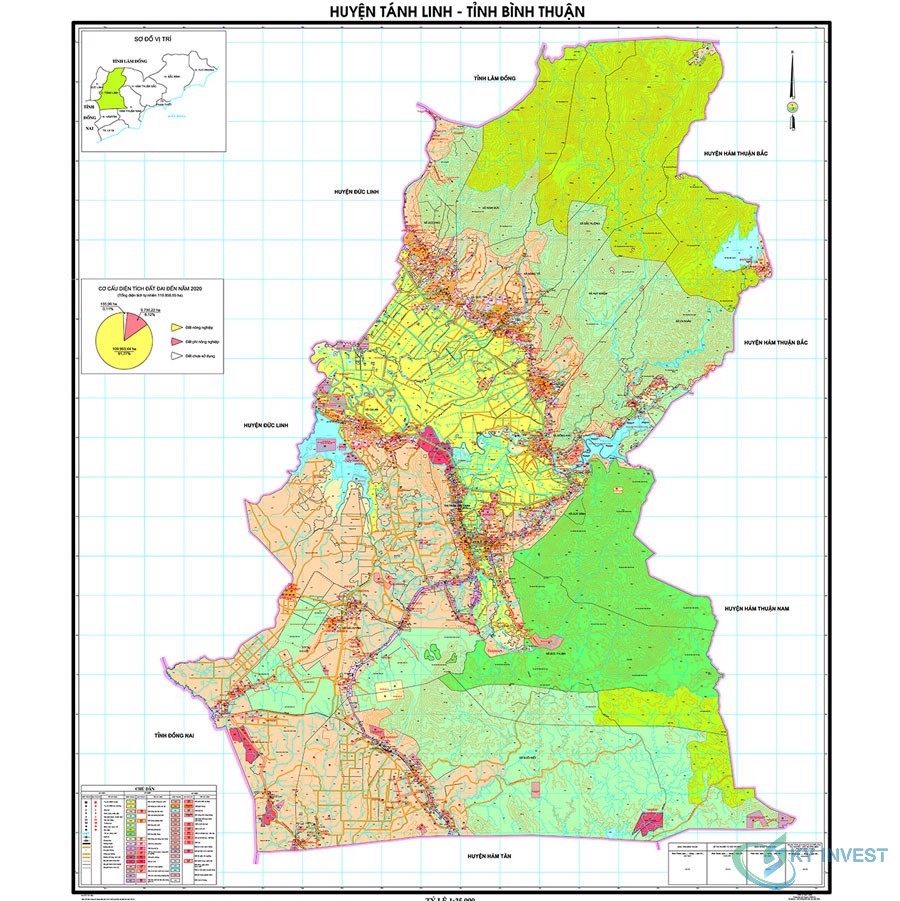 Bản đồ quy hoạch huyện Tánh Linh, Bình Thuận cập nhật mới nhất
