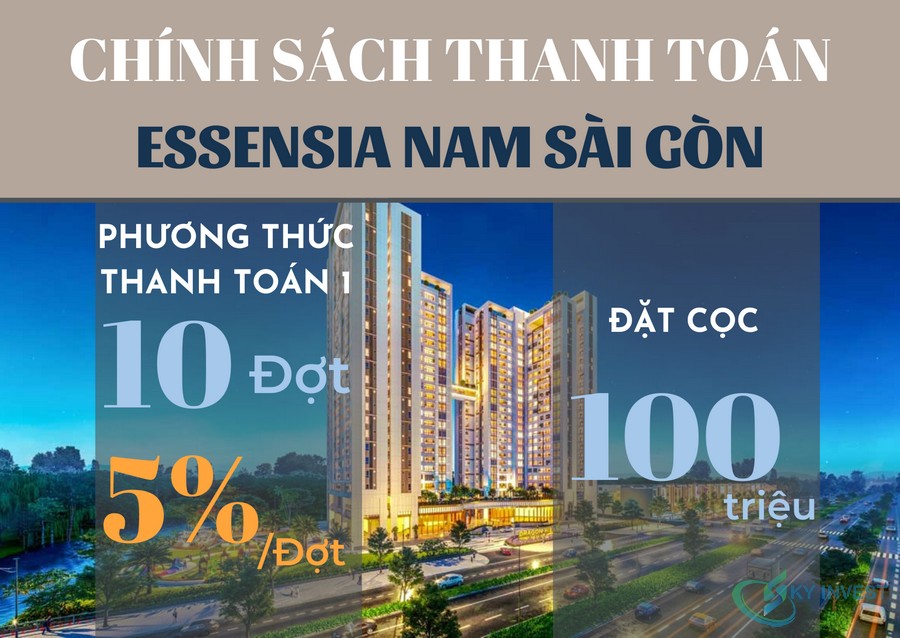 Chính sách thanh toán dự án Essensia Nam Sài Gòn