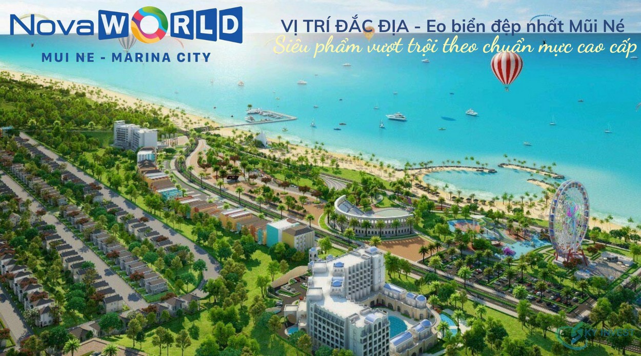 Phối cảnh tổng thể dự án Novaworld Mũi Né - Marina City