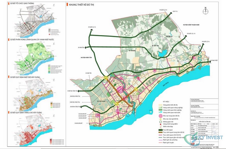 Bản đồ quy hoạch chung Thị xã La Gi, Bình Thuận