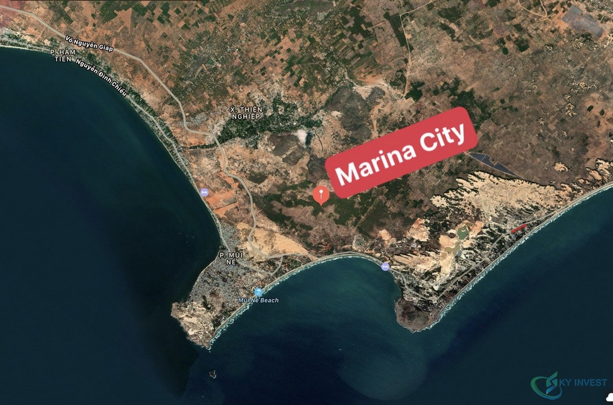 Vị trí nổi bật dự án căn hộ Marina City Mũi Né