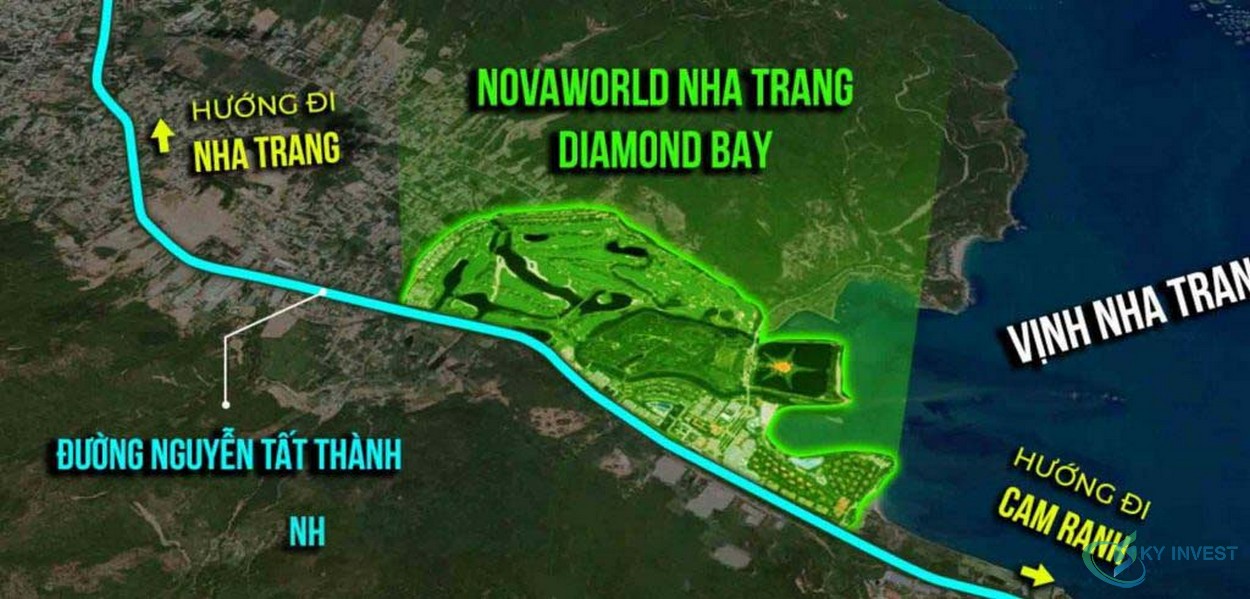 Vị trí dự án Novaworld Nha Trang - Diamond Bay