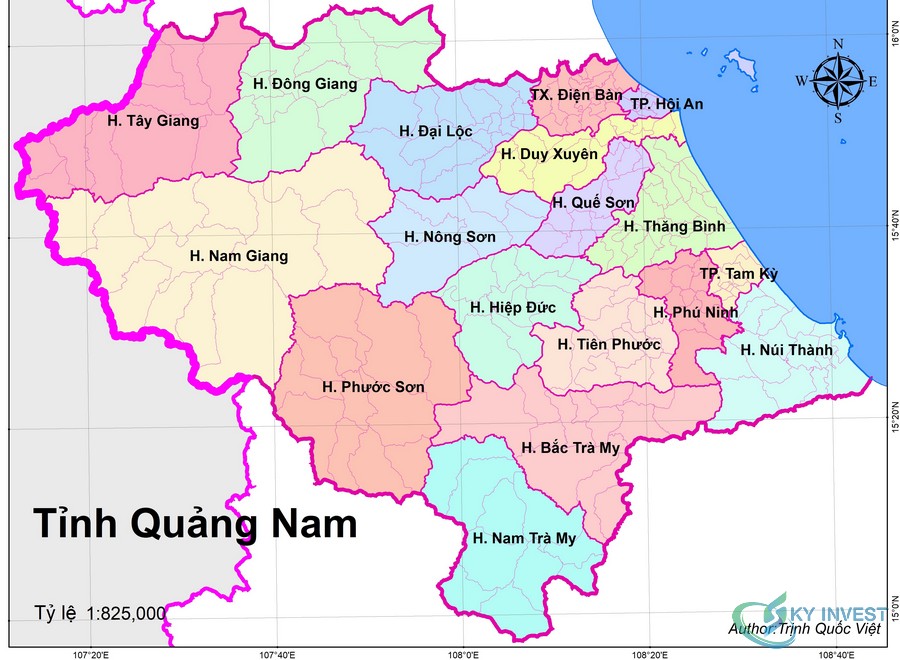 Bản đồ tỉnh Quảng Nam