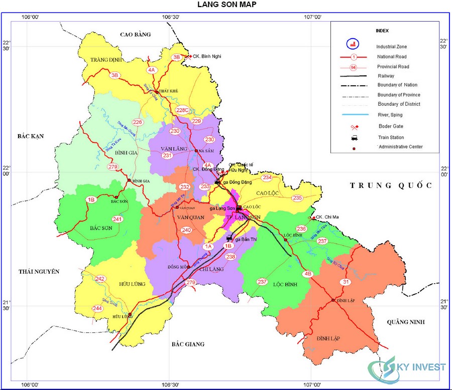 Bản đồ tỉnh Lạng Sơn