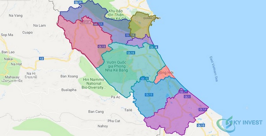Bản đồ tỉnh Quảng Bình