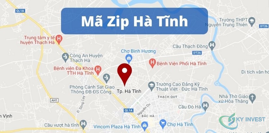 Mã ZIP, danh bạ mã bưu điện, bưu chính Hà Tĩnh cập nhật mới nhất