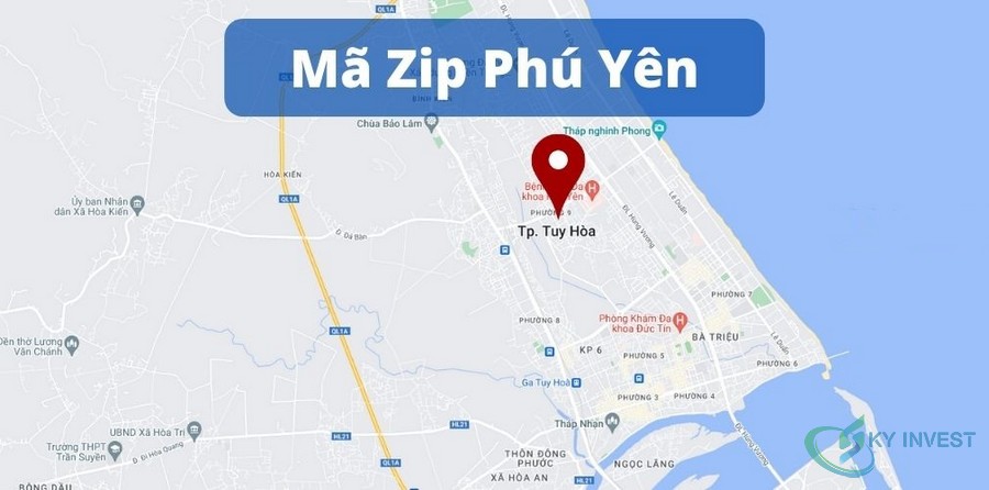 Mã ZIP, danh bạ mã bưu điện, bưu chính ​Phú Yên cập nhật mới nhất