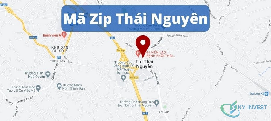 Mã ZIP, danh bạ mã bưu điện, bưu chính Thái Nguyên cập nhật mới nhất 2022