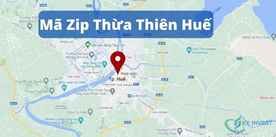 Mã ZIP, danh bạ mã bưu điện, bưu chính Thừa Thiên Huế cập nhật mới nhất 2022