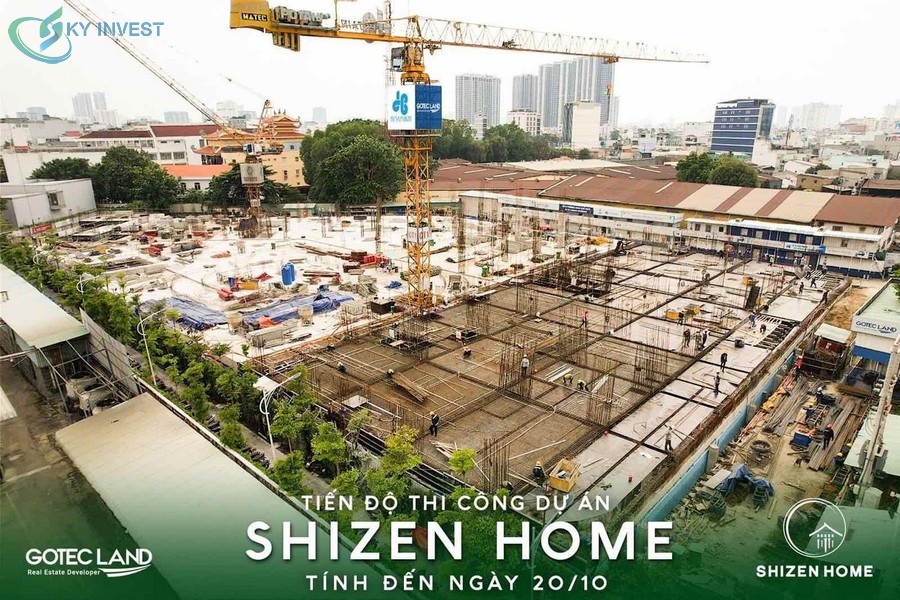 Tiến độ xây dựng Shizen Home cập nhật mới nhất 2022 từ chủ đầu tư Gotec Land
