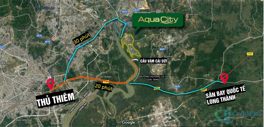 Lợi thế tạo sức hút của Aqua City còn nằm ở hạ tầng kết nối liên vùng quanh dự án đang được đầu tư mạnh mẽ
