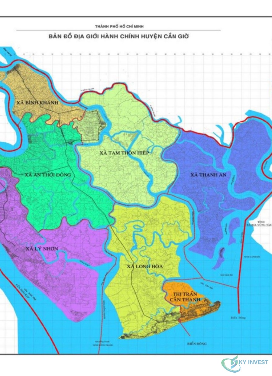 Bản đồ Huyện Cần Giờ