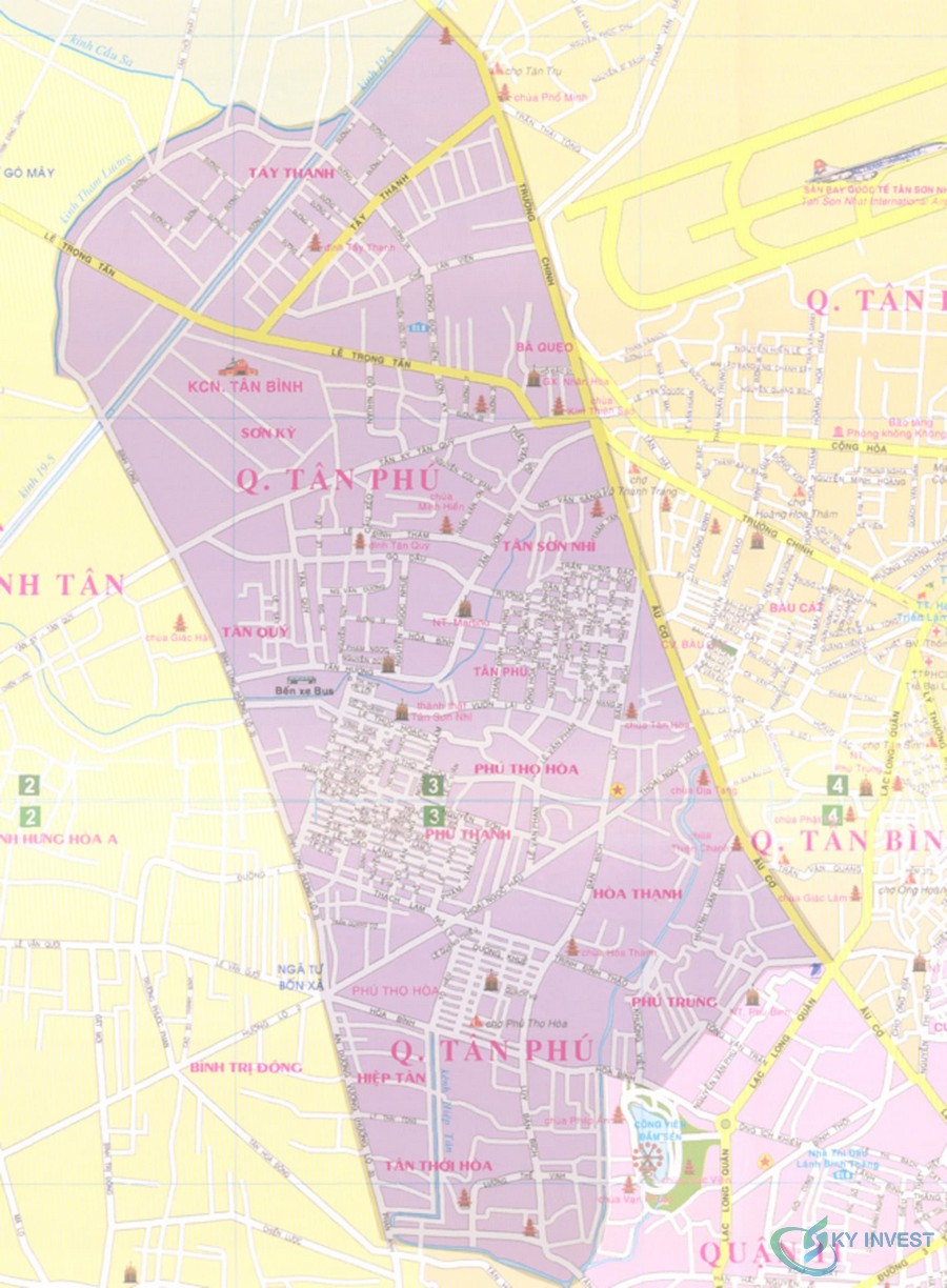 Bản đồ Quận Tân Phú
