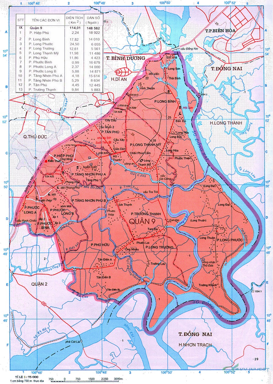 Bản đồ Quận 9