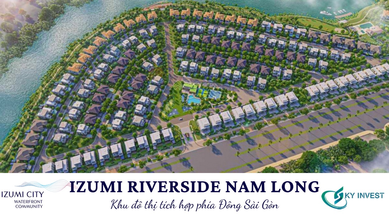 Phối cảnh tổng thể Izumi Riverside Nam Long