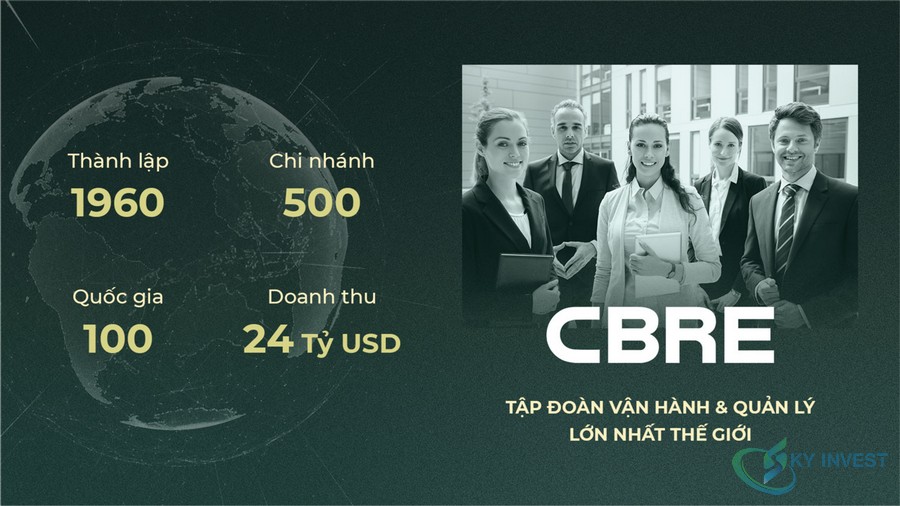 CBRE - Đơn vị quản lý và vận hành dự án BĐS lớn nhất thế giới