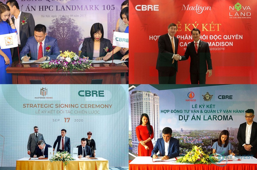 CBRE Việt Nam đã ký kết hợp tác với rất nhiều dự án bất động sản khác nhau